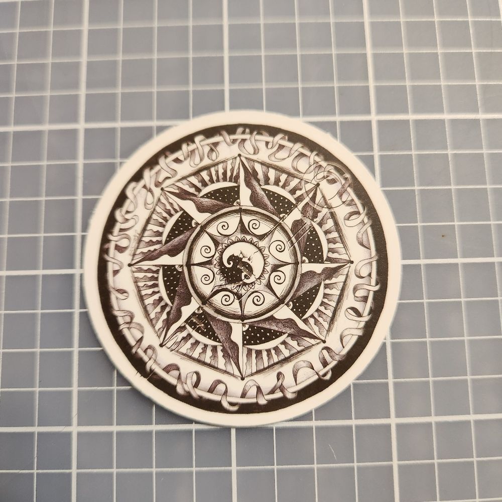 10/$10 Sticker Celestial Moon